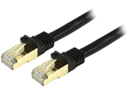 StarTech Cable C6ASPAT15BK Cat6a Ethernet Patch Cable Shielded (STP) 15ft Black Retail on Sale