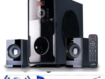 beFree Sound 2.1 Channel Surround Sound Bluetooth Speaker System Online Hot Sale