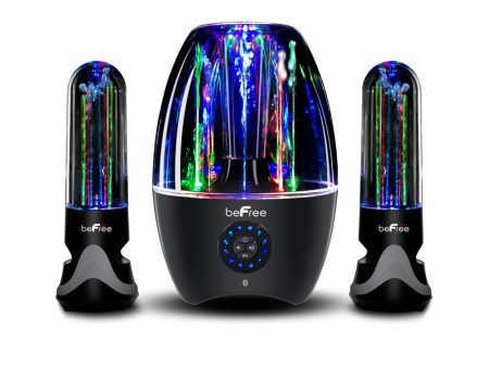 beFree Sound 2.1 Channel Bluetooth Multimedia LED Dancing Water Sound System Cheap