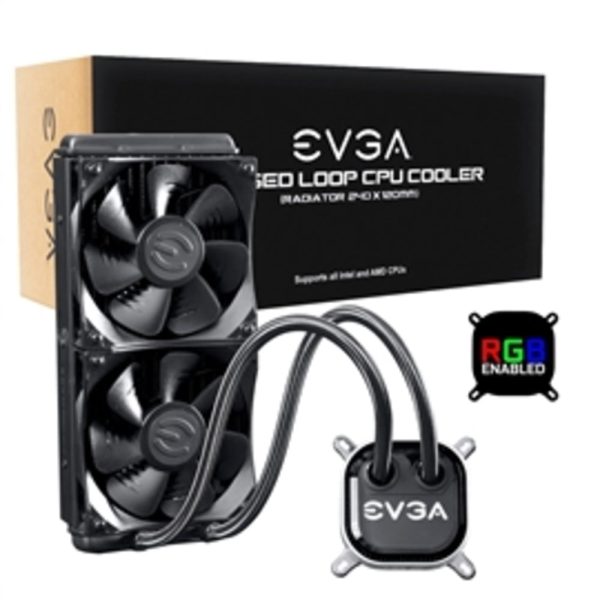 EVGA Fan 400-HY-CL24-V1 CLC 240 Liquid CPU Cooler Retail Discount