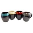 Gibson Home Soroca 19.5 oz Mug Set, Set of 4 Assorted Colors Online now