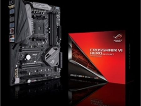 Asus Motherboard ROG CROSSHAIR VI HERO WIFI AC AMD DDR4 3200MHz M.2 USB 3.1 ATX X370 802.11ac WI-FI Gaming motherboard with Aura Sync RGB LEDs front-panel connector and type-A C Retail on Sale