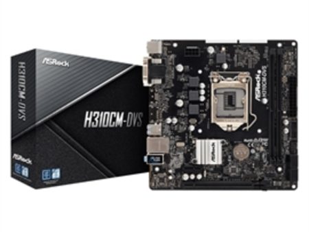 ASRock Motherboard H310CM-DVS S1151 Intel H310 Max32GB DDR4 PCIE DVI-D D-Sub mATX Retail For Discount