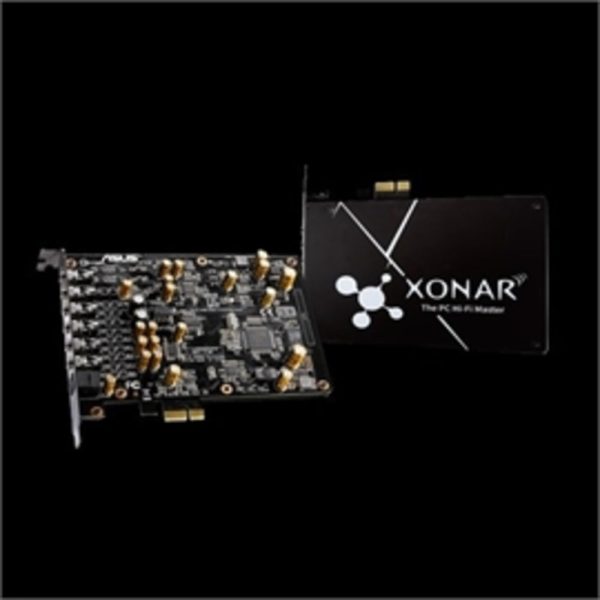 Asus Sound Card Xonar AE 192kHz 24-bit Hi-Res with 110dB SNR PCI Express Gaming Audio Card with Exclusive EMI Back Plate Retail Fashion