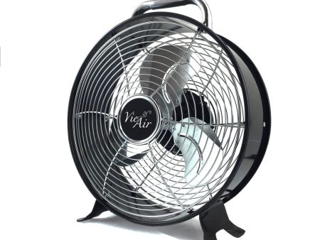 Vie Air 12 Inch High Velocity Dual Speed Retro Metal Drum Fan Fashion