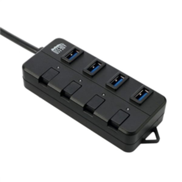 Adesso Accessory AUH-3040 4 Port USB 3.0 Hub Simultaneously with Power Switch and LED Retail on Sale