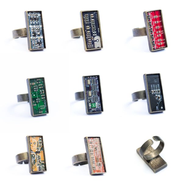 Circuit Board Statement ring Online Hot Sale