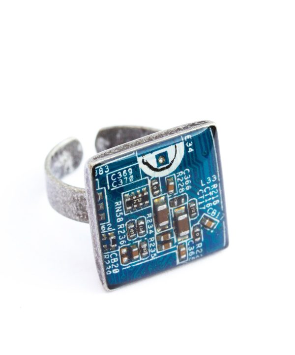 Square circuit board Ring on Sale