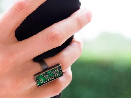 Circuit Board Statement ring Online Hot Sale