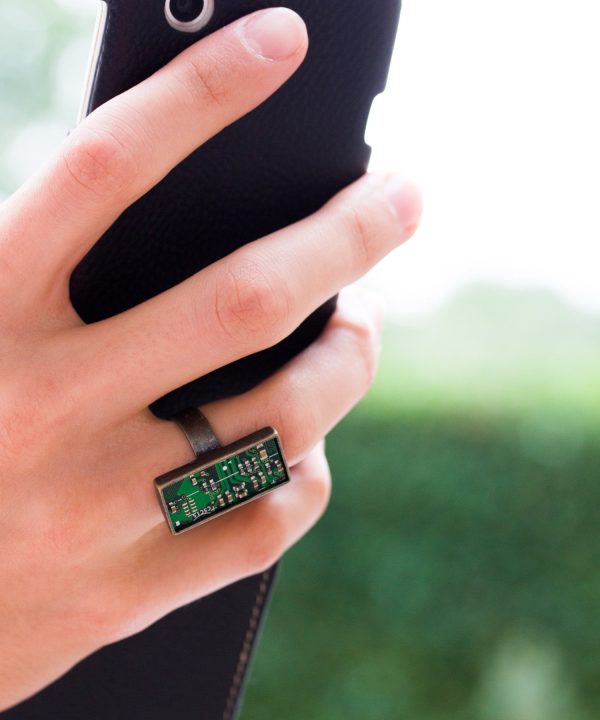 Circuit Board Statement ring Online Hot Sale