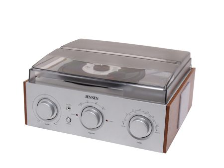 Jensen 3-Speed Stereo Turntable with AM FM Stereo Radio Online now