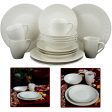 Elama Ivory Terrace 16 Piece Textured Dinnerware Set Supply