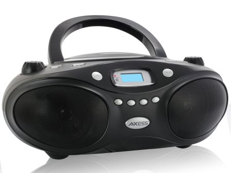 Portable Thunder Blast Boombox AM FM CD in black For Cheap