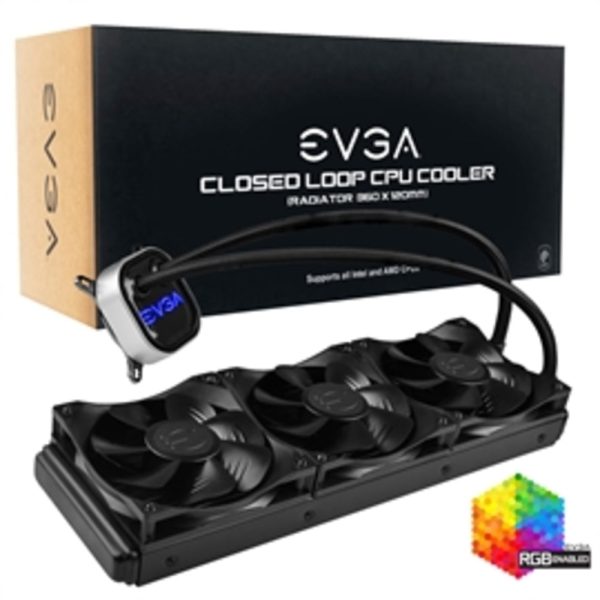 EVGA Fan 400-HY-CL36-V1 CLC 360 Liquid CPU Cooler All-In-One Retail Supply