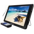 Trexonic Ultra Lightweight Rechargeable Widescreen 12  LED Portable TV with HDMI, SD, MMC, USB, VGA, Headphone Jack, AV Inputs and Output and Built-in Digital Tuner and Detachable Antenna Online Hot Sale