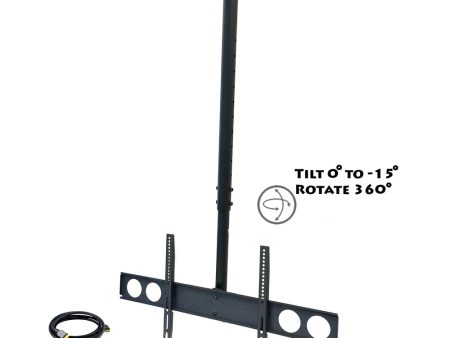 MegaMounts Heavy Duty Tilting Ceiling Televeision Mount for 37  to 70  LCD, LED and Plasma Televisions with HDMI Cable on Sale