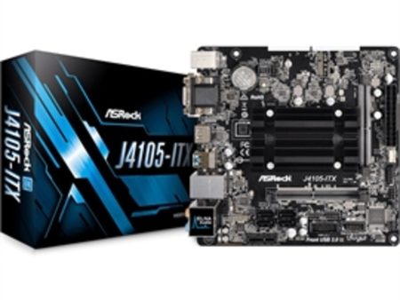 ASRock Motherboard J4105-ITX Quad-Core J4105 DDR4 DVID D-Sub HDMI PCIE SATA mITX Retail Sale