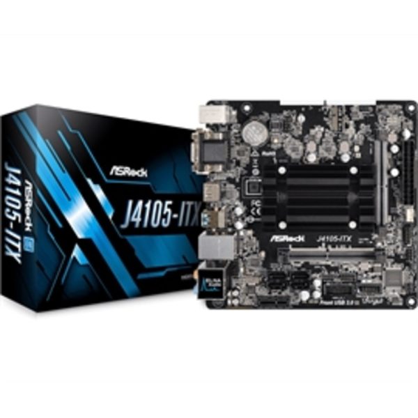 ASRock Motherboard J4105-ITX Quad-Core J4105 DDR4 DVID D-Sub HDMI PCIE SATA mITX Retail Sale