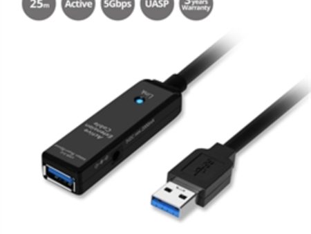 SIIG Cable JU-CB0D11-S1 USB 3.0 Active Repeater Cable - 25M Black Brown Box Online Sale