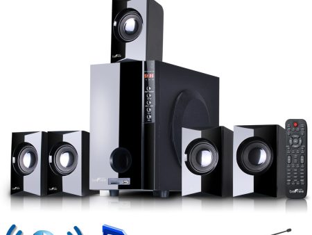 beFree Sound 5.1 Channel Surround Sound Bluetoot Speaker System Online now