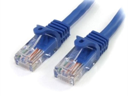 StarTec Cable 45PAT5MBL 5m Cat5e Patch Cable with Snagless RJ45 Connectors Male Male Blue Retail For Discount