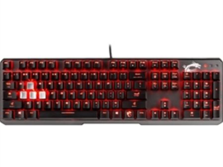 MSI Keyboard Vigor GK60 MX Cherry RED Wired USB2.0 Backlight RED Retail Fashion