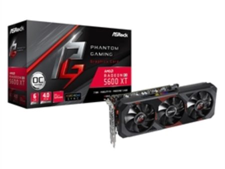 ASRock Video Card RX5600XT PGD3 6GO Radeon RX5600 XT Phantom Gaming D3 6G OC GDR6 Retail Online now