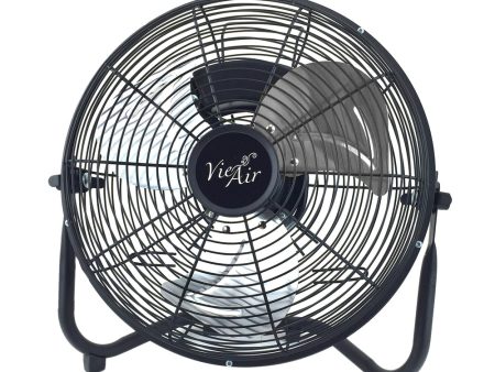 Vie Air 12 Inch High Velocity All Metal Tilting 3 Speed Floor Fan Fashion