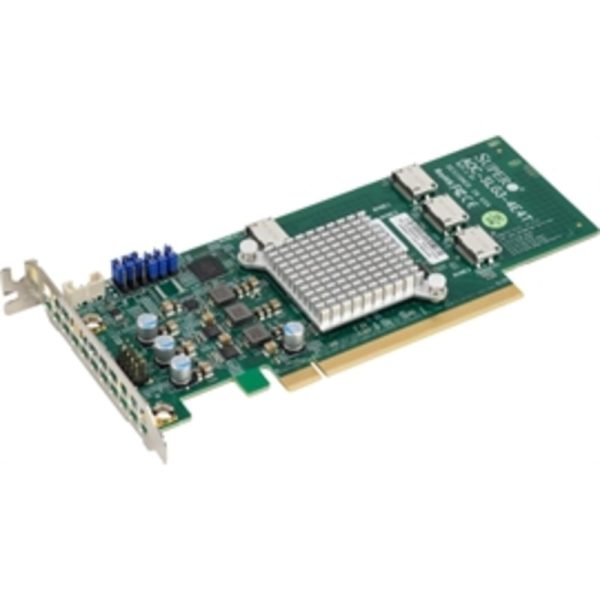 Supermicro Accessory AOC-SLG3-4E4T-O 12.8 Gb s Quad-Port NVMe Internal Host Bus Adapter Brown Box Cheap