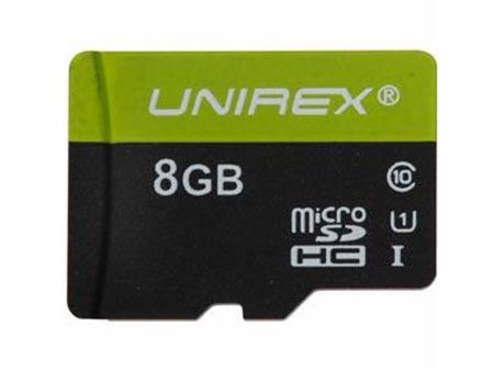 Unirex MicroSDHC 8GB Class 10 (UHS-1) Memory Card Sale