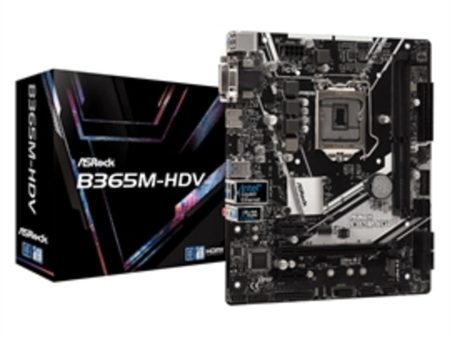 ASRock Motherboard B365M-HDV S1151 B365 64GB DDR4 PCIE USB RJ-45 D-Sub mATX W10 Retail For Cheap