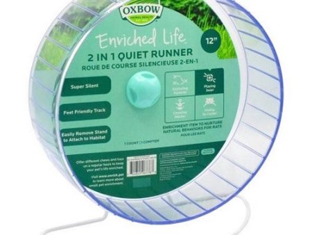 Enriched Life 2 in 1 Quiet Small Animal Runner 1 Count   12 Inches by Oxbow Animal Health Online now