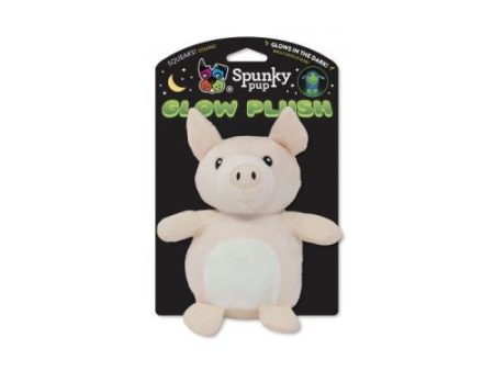 Spunky Pup Glow Pig Small Plush 1 Each by Spunky Pup For Sale