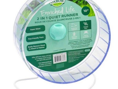 Enriched Life 2 in 1 Quiet Small Animal Runner 1 Count   10 Inches by Oxbow Animal Health on Sale