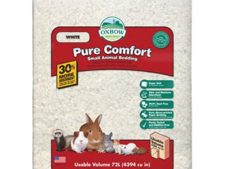 Pure Comfort Small Animal Bedding White 1 Count   72 Liters by Oxbow Animal Health Online Hot Sale