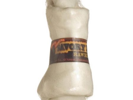 Supreme Knotted Rawhide Bones Bulk, Natural 1 Count   4-5 Inches by Savory Prime For Discount