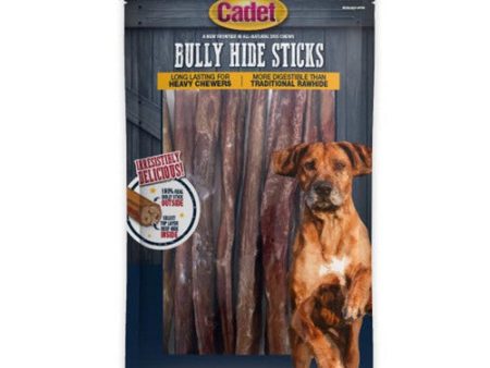 Bully Hide Sticks All Natural Dog Chews Large Stick 8 Count by Cadet Online now