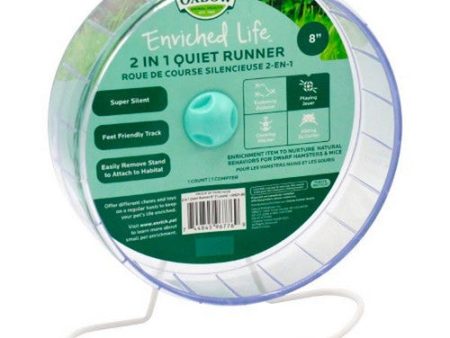 Enriched Life 2 in 1 Quiet Small Animal Runner 1 Count   8 Inches by Oxbow Animal Health Online Hot Sale