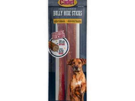 Bully Hide Sticks All Natural Dog Chews Large Stick 2 Count by Cadet Online Sale