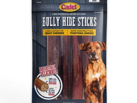 Bully Hide Sticks All Natural Dog Chews Small Stick 4 Count by Cadet For Sale