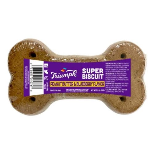 Triumph Super Single Peanut Butter & Blueberry Biscuits 3.5 Oz (Case of 2) by Triumph Sunshine Mills Online Sale