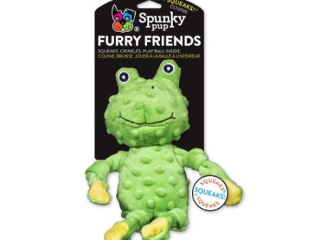 Spunky Pup 13  Frog With Ball Squeaker 1 Each by Spunky Pup Online now