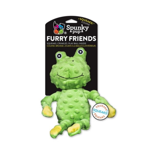 Spunky Pup 13  Frog With Ball Squeaker 1 Each by Spunky Pup Online now