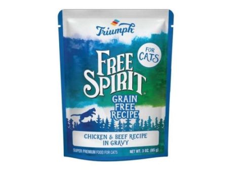 Triumph Free Spirit Grain Free Chicken & Beef 3 Oz (Case of 2) by Triumph Sunshine Mills For Discount