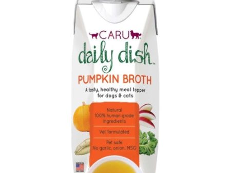 Caru Daily Dish Pumpkin Broth For Dogs And Cats 17.6 Oz (Case of 12) by Caru Pet Food Hot on Sale