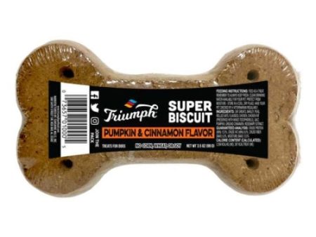 Triumph Super Single Pumpkin & Cinnamon Biscuits 3.5 Oz (Case of 2) by Triumph Sunshine Mills Fashion