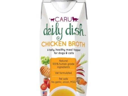 Caru Daily Dish Chicken Broth For Dogs And Cats 17.6 Oz (Case of 12) by Caru Pet Food For Sale