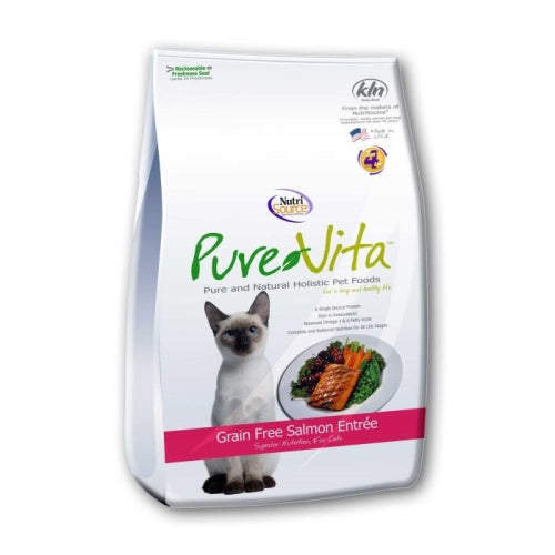 Nutrisource Pure Vita Grain Free Salmon & Peas Entree Cat Food (10 Per Bale) 2.2 Lbs by Nutrisource Tuffys Online Sale